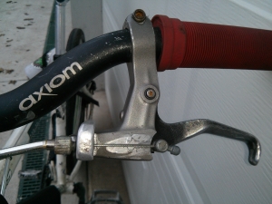 Brake lever top view